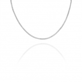 White Gold Diamond Tennis Necklace 4.51ct TDW